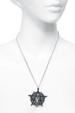 "Baphomet Pendant" Necklace Black-silver By Alchemy Gothic -Fashionable Men's Clothing Store 465785c