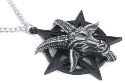 "Baphomet Pendant" Necklace Black-silver By Alchemy Gothic -Fashionable Men's Clothing Store 465785d