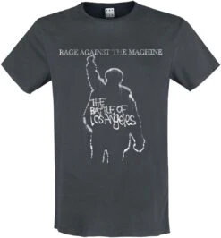 "Amplified Collection - The Battle Of LA" T-Shirt Charcoal By Rage Against The Machine