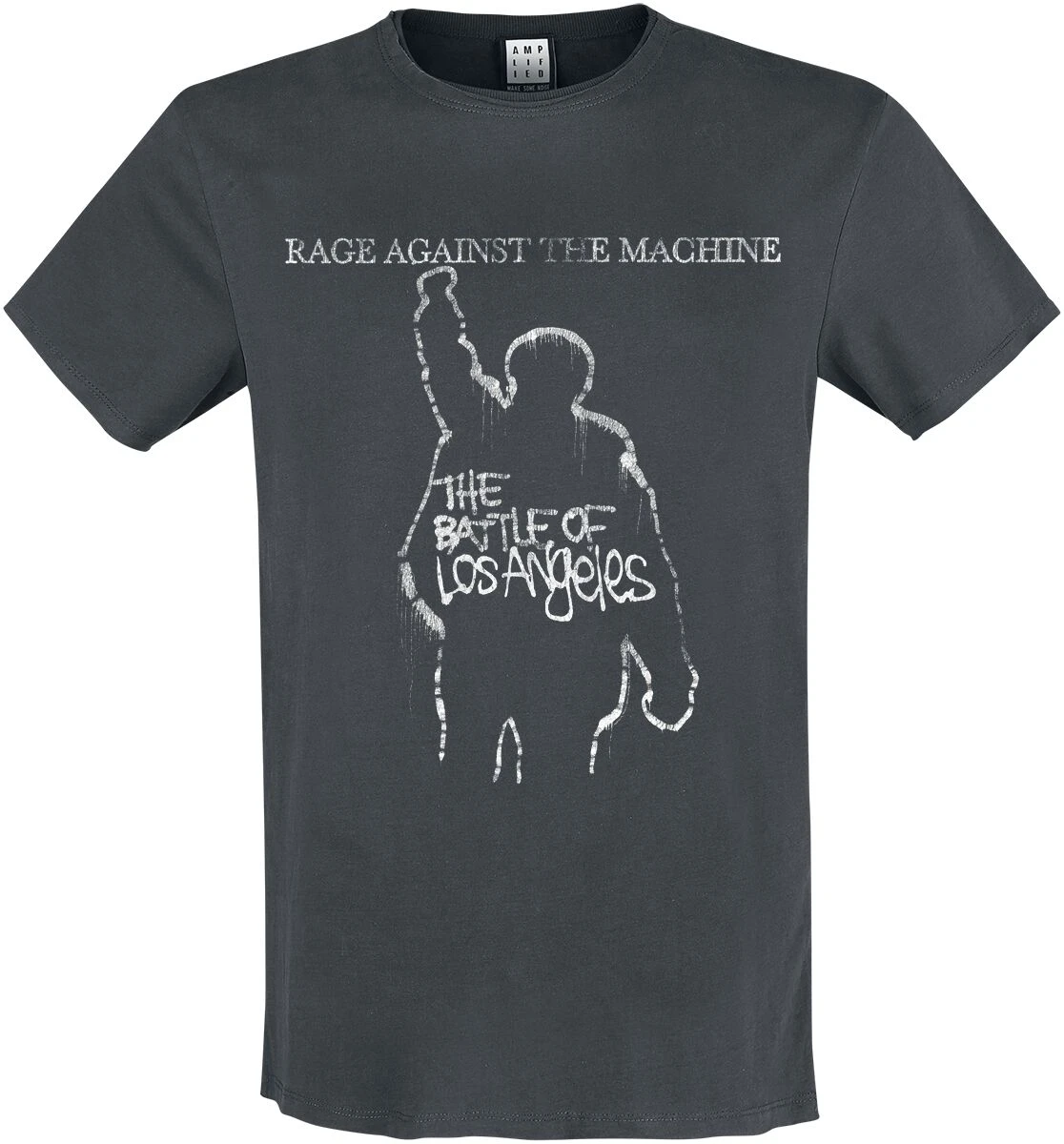 "Amplified Collection - The Battle Of LA" T-Shirt Charcoal By Rage Against The Machine 3 "Amplified Collection - The Battle Of LA" T-Shirt Charcoal By Rage Against The Machine