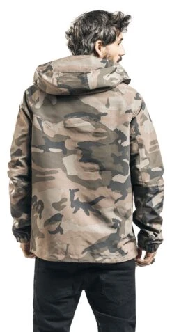 "Camouflage Jacket With Embroidery" Between-seasons Jacket Camouflage By Rock Rebel By EMP -Fashionable Men's Clothing Store 466982wb