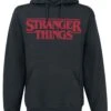 "Classic Logo" Hooded Sweater Black By Stranger Things