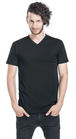 "Double-Pack V-Neck T-Shirts" T-Shirt Black By RED By EMP -Fashionable Men's Clothing Store 467989wa