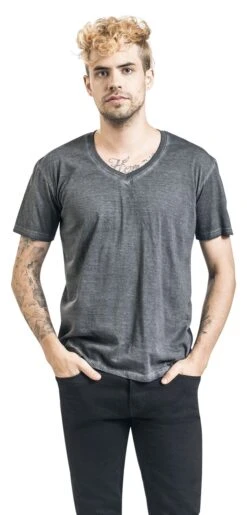 "T-Shirt With Vintage Wash" T-Shirt Grey By Black Premium By EMP 9 "T-Shirt With Vintage Wash" T-Shirt Grey By Black Premium By EMP -Fashionable Men's Clothing Store 468915wa