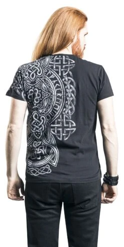 "Black T-shirt With Print And V-Neckline" T-Shirt Black By Black Premium By EMP 11 "Black T-shirt With Print And V-Neckline" T-Shirt Black By Black Premium By EMP -Fashionable Men's Clothing Store 469210wb