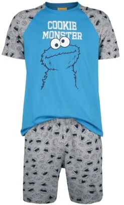 "Cookie Monster" Pyjama Grey By Sesame Street