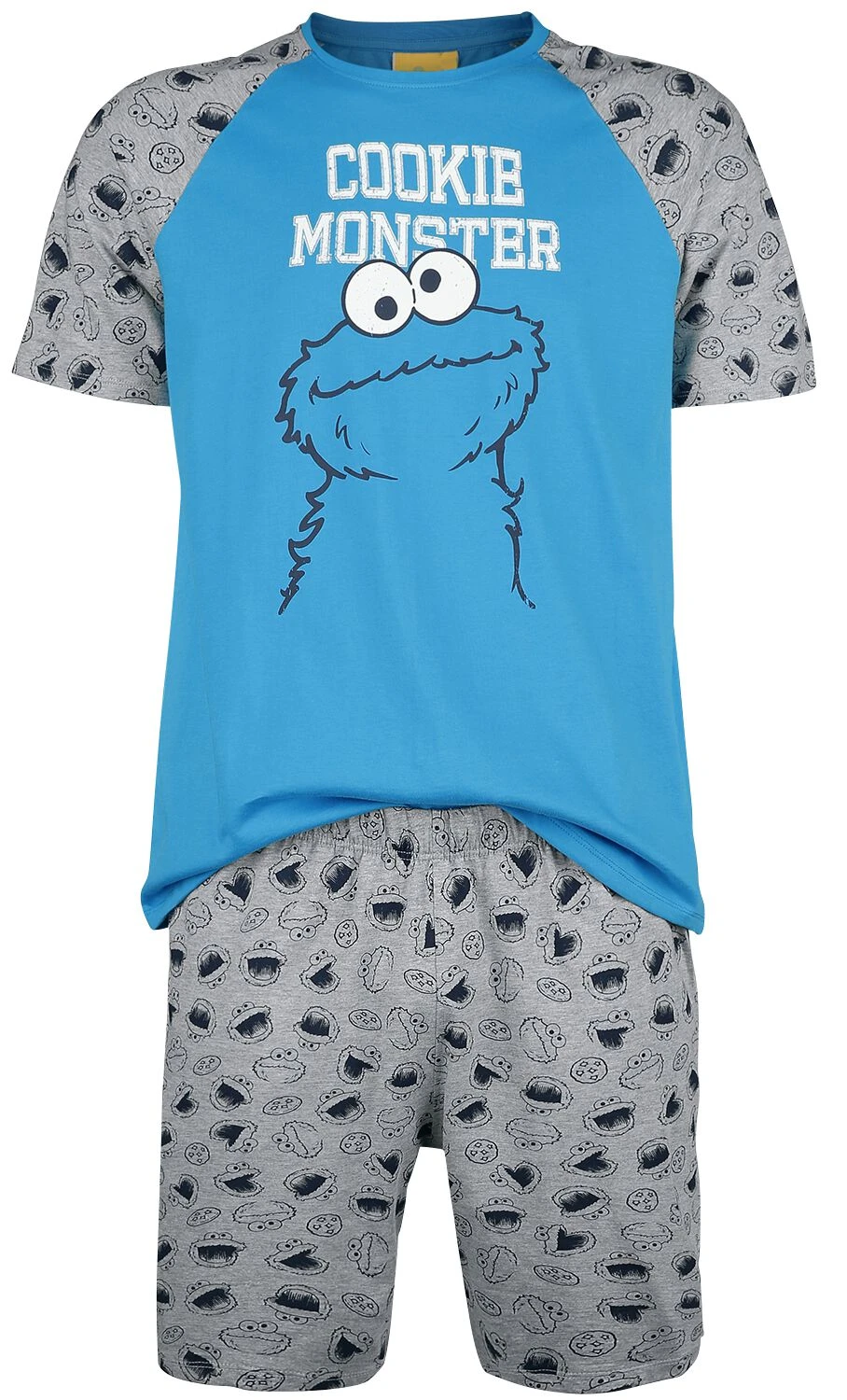 "Cookie Monster" Pyjama Grey By Sesame Street 3 "Cookie Monster" Pyjama Grey By Sesame Street
