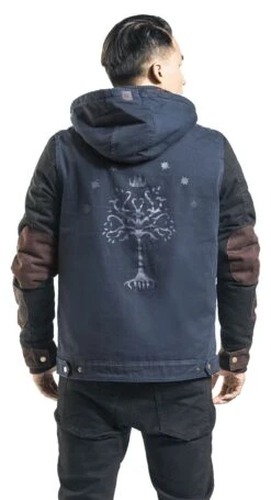 "Tree Of Gondor" Winter Jacket Dark Blue By The Lord Of The Rings -Fashionable Men's Clothing Store 470544wb
