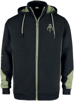 "The Mandalorian" Hooded Zip Black-olive By Star Wars