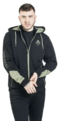 "The Mandalorian" Hooded Zip Black-olive By Star Wars -Fashionable Men's Clothing Store 471175wa