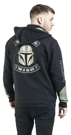 "The Mandalorian" Hooded Zip Black-olive By Star Wars -Fashionable Men's Clothing Store 471175wb