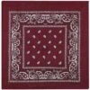 "Bordeaux Paisley" Bandana Burgundy By Rock Daddy -Fashionable Men's Clothing Store 472218a