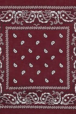 "Bordeaux Paisley" Bandana Burgundy By Rock Daddy -Fashionable Men's Clothing Store 472218d