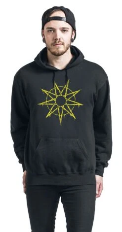 "People Barcode" Hooded Sweater Black By Slipknot -Fashionable Men's Clothing Store 474192wa