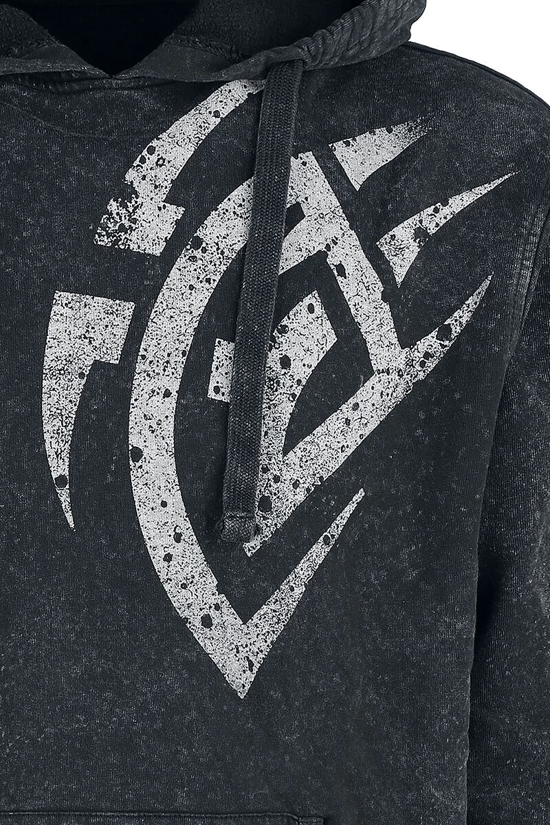 "Bloody Scratch" Hooded Sweater Grey By Outer Vision 5 "Bloody Scratch" Hooded Sweater Grey By Outer Vision - Image 3