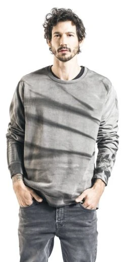 "Joe Sweatshirt" Sweatshirt Grey-black By Outer Vision -Fashionable Men's Clothing Store 474769wa