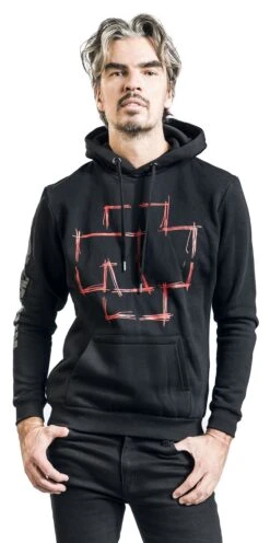 "Zeig Dich" Hooded Sweater Black By Rammstein -Fashionable Men's Clothing Store 476992wa