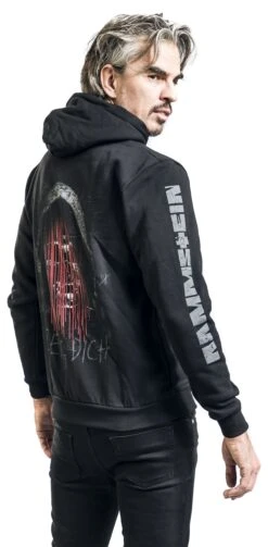"Zeig Dich" Hooded Sweater Black By Rammstein -Fashionable Men's Clothing Store 476992wb