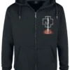 "Sonne" Hooded Zip Black By Rammstein -Fashionable Men's Clothing Store 477000a