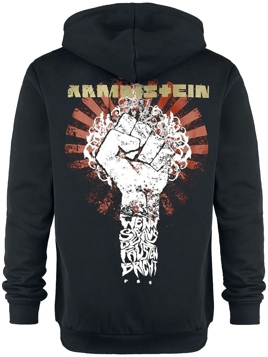 "Sonne" Hooded Zip Black By Rammstein 4 "Sonne" Hooded Zip Black By Rammstein - Image 2