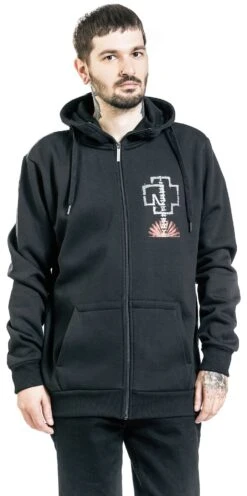 "Sonne" Hooded Zip Black By Rammstein 12 "Sonne" Hooded Zip Black By Rammstein -Fashionable Men's Clothing Store 477000wa