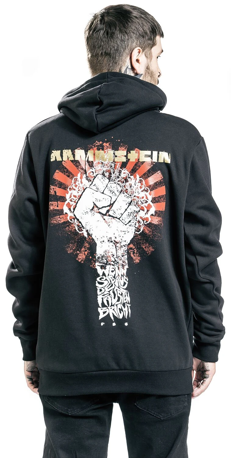 "Sonne" Hooded Zip Black By Rammstein 8 "Sonne" Hooded Zip Black By Rammstein - Image 6