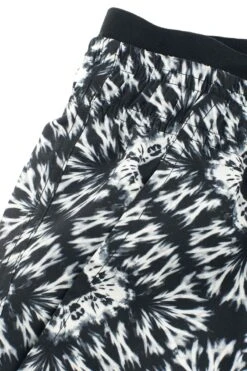 "Black/White Swim Shorts In Batik Look" Swim Shorts Black-white By RED By EMP -Fashionable Men's Clothing Store 477004d