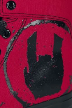 "Red Sneakers With Rockhand Print" Sneakers High Red By EMP Basic Collection 13 "Red Sneakers With Rockhand Print" Sneakers High Red By EMP Basic Collection -Fashionable Men's Clothing Store 478241d