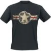 "USAF" T-Shirt Black By Gasoline Bandit
