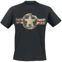"USAF" T-Shirt Black By Gasoline Bandit