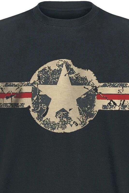 "USAF" T-Shirt Black By Gasoline Bandit 4 "USAF" T-Shirt Black By Gasoline Bandit - Image 2