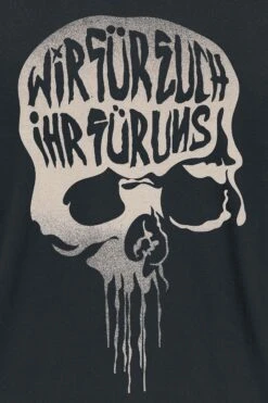 "Wir Gegen Die" T-Shirt Black By Böhse Onkelz -Fashionable Men's Clothing Store 478629d