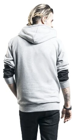 "Jack" Hooded Sweater Mottled Grey By The Nightmare Before Christmas -Fashionable Men's Clothing Store 479729wb