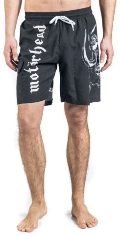 "EMP Signature Collection" Swim Shorts Black-white By Motörhead -Fashionable Men's Clothing Store 480303wa