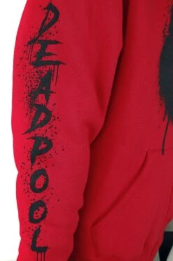 "Deadpool - Logo" Hooded Zip Red By Deadpool -Fashionable Men's Clothing Store 480564d