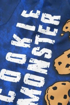 "Cookie Monster - Face" Swim Shorts Blue By Sesame Street -Fashionable Men's Clothing Store 481020d