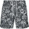 "Tattoo AOP Swimshorts" Swim Shorts Black By Urban Classics