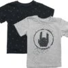 "Set Of Two Kids’ Black/grey T-shirts" T-Shirt Black-grey By EMP Stage Collection