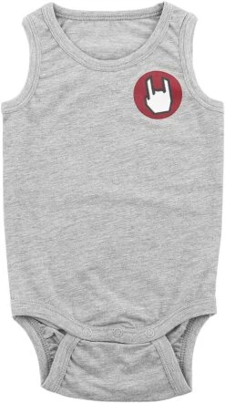 "Kids’ Set Of Three Grey/black Baby Grows" Body Grey-black By EMP Basic Collection -Fashionable Men's Clothing Store 482664a3