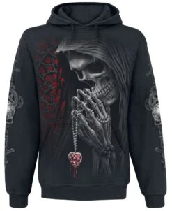 "Forbidden" Hooded Sweater Black By Spiral