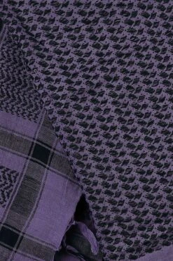 "Keffiyeh" Scarf Purple-black By Rock Daddy -Fashionable Men's Clothing Store 484689d