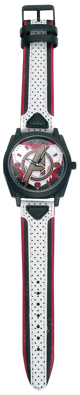 "Avengers Logo" Wristwatches White-black-red By Avengers 4 "Avengers Logo" Wristwatches White-black-red By Avengers - Image 2