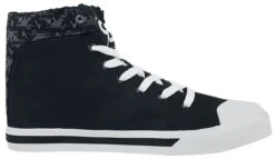 "Black Lined Sneakers With Print Details" Sneakers High Black By RED By EMP 11 "Black Lined Sneakers With Print Details" Sneakers High Black By RED By EMP -Fashionable Men's Clothing Store 485639a3