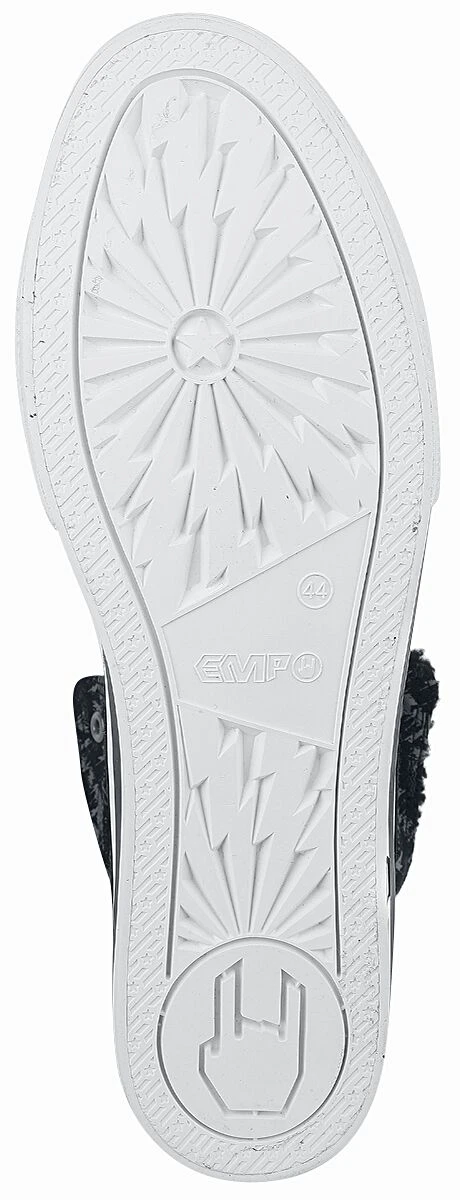 "Black Lined Sneakers With Print Details" Sneakers High Black By RED By EMP 7 "Black Lined Sneakers With Print Details" Sneakers High Black By RED By EMP - Image 5