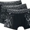 "Black Boxershorts Set With Prints" Boxer Shorts Set Black By Gothicana By EMP 1 "Black Boxershorts Set With Prints" Boxer Shorts Set Black By Gothicana By EMP -Fashionable Men's Clothing Store 485843a