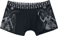 "Black Boxershorts Set With Prints" Boxer Shorts Set Black By Gothicana By EMP -Fashionable Men's Clothing Store 485843a4