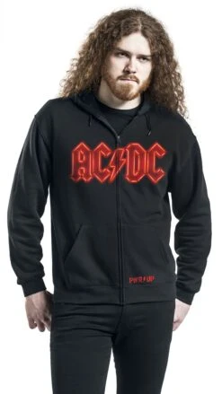 "PWR Up" Hooded Zip Black By AC/DC -Fashionable Men's Clothing Store 486771wa