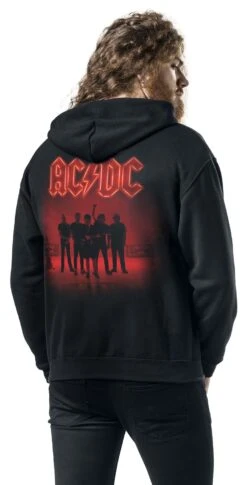 "PWR Up" Hooded Zip Black By AC/DC -Fashionable Men's Clothing Store 486771wb