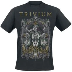"Skelly Frame" T-Shirt Black By Trivium