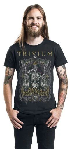 "Skelly Frame" T-Shirt Black By Trivium -Fashionable Men's Clothing Store 487154wa